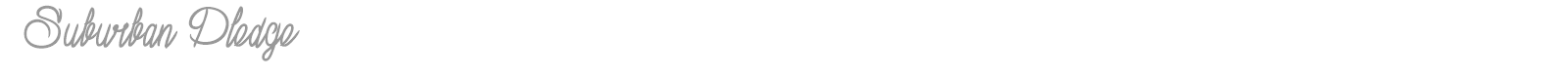 Suburban Pledge font preview